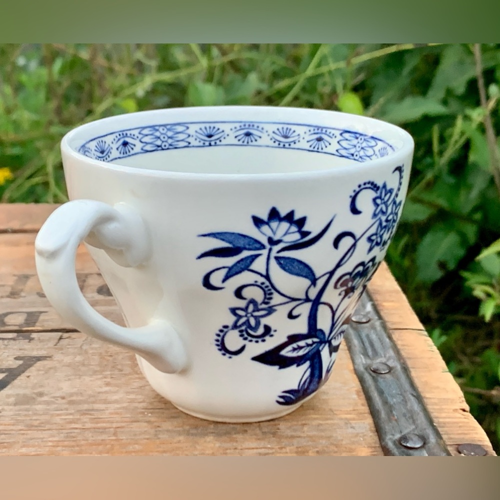Mid Century Vtg Discontinued J G Meakin England Blue Nordic Ironstone Teacup